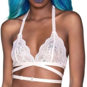 Killstar She's Deadly Lace Bralette [Ivory]